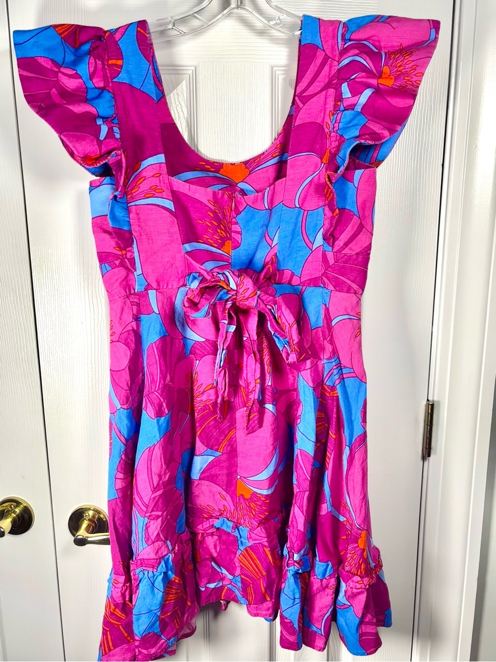 Tuckernuck X Cameran Eubanks Wimberly Wild Azalea Dress Linen Pink Dress Medium - Picture 2 of 11